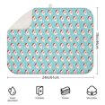 thumbnail image 2 of Light Blue Christmas Santa Pattern Dish Drying Mat for Kitchen 1 Pack, Ultra Absorbent Microfiber Dishes Drainer Mats,18x24in(46x61cm), 2 of 4