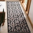 thumbnail image 3 of SAFAVIEH Four Seasons FRS448A Black / Ivory Rug, 3 of 10