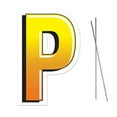 thumbnail image 1 of Beistle 53857-P Plastic P Yard Sign, Pack of 3, 1 of 1