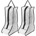 thumbnail image 4 of Troglfold zipper shoe bag 2Pcs Clear Boot Storage Bags Tall Organizers for Travel,18.9"X11.02"X7.87", 4 of 10