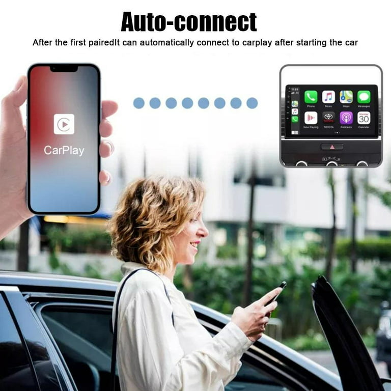 Carplay iPhone & Android Auto sans Fil Adaptateur, 2-en-1 Dongle