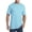 AQUA SEA HEATHER, variant on Harbor Bay by DXL Big and Tall Men's Wicking No Pocket Tee Shirt, White, 6XLT