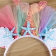 thumbnail image 2 of LOLIPPYY 2-Piece Mermaid Headband Set with and Floral Accents for Holidays, Parties, and Special Occasions, 2 of 4