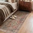 thumbnail image 5 of Lahome Washable Runners Area Rug for Hallways, Ultra Soft 2'x6' Runner Rug，Non-Slip Vintage Oriental Medallion Long Carpet for Kitchen Bedroom Laundry Bathroom,Terracotta, 5 of 10