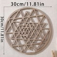 thumbnail image 4 of Bohemian Round Hollow Wood Decals European Wooden Background, 4 of 5