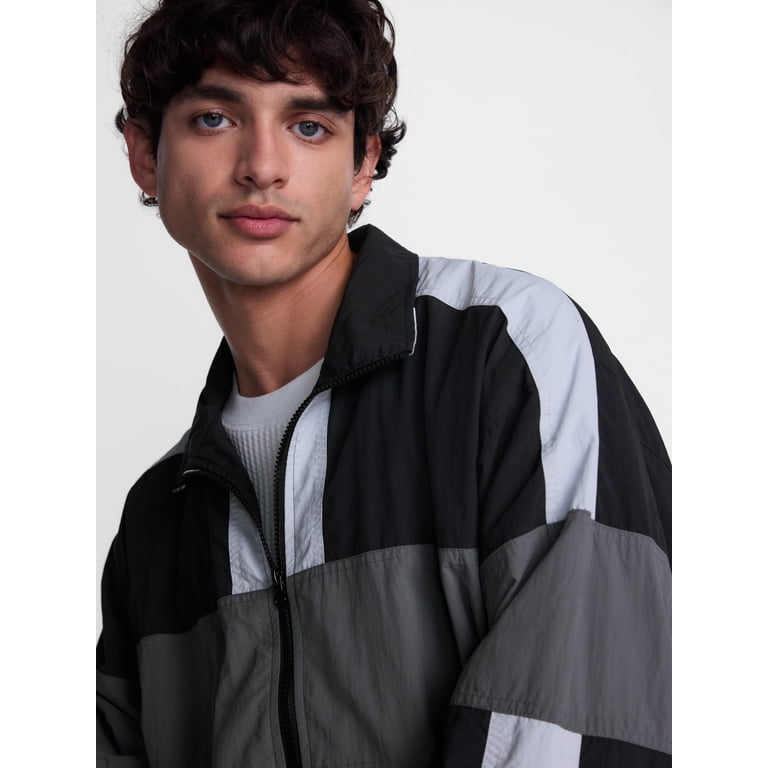 No Boundaries Men's Colorblock Windbreaker Jacket photo 5