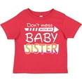 thumbnail image 3 of Inktastic Don't Mess with My Baby Sister Boys or Girls Toddler T-Shirt, 3 of 5