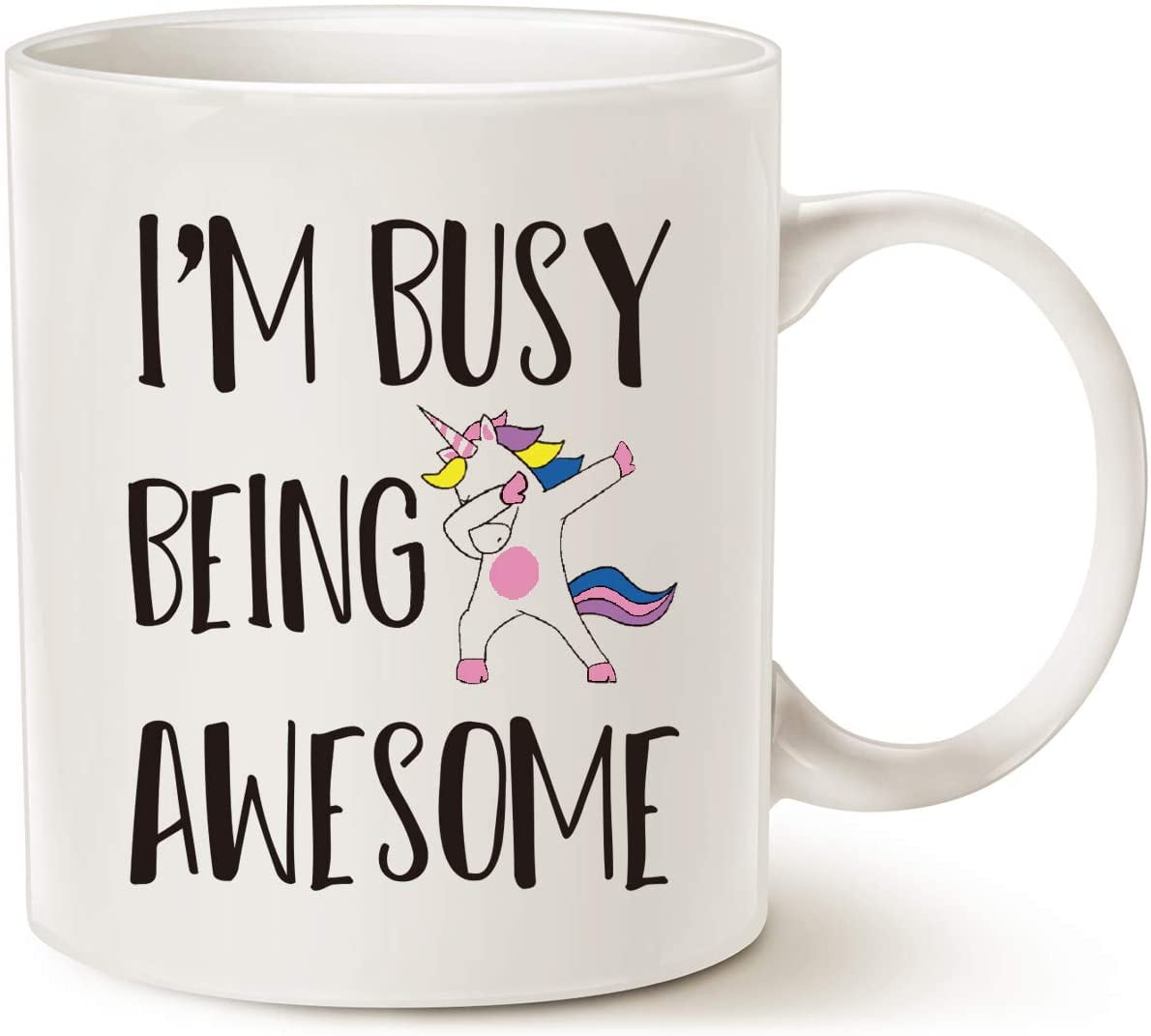 Funny Quote Saying Coffee Mug Christmas Gifts, I'm Busy Being Awesome Birthday  Gift Ideas for Friend Cup, White 11 Oz 