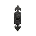 thumbnail image 1 of RCH Hardware Fancy Decorative Wrought Iron Bell Push, Black Matching Screws Included, 1 of 4
