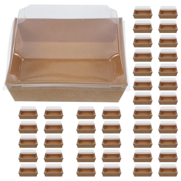 Minkissy Muffin Container Food Storage 50Pcs 13.0X12.5X6.5in