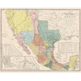 thumbnail image 2 of Tanner 14x12 White Modern Wood Framed Museum Art Print Titled - United States Mexico - Tanner 1847, 2 of 4