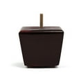 thumbnail image 2 of Leg Daddy 3" Dark Walnut Finish Square Tapered Wood Sofa Leg, Set of 2, 2 of 7