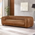 thumbnail image 3 of Maylo Mid Century Leather Standard Couch, Brown, 3 of 7