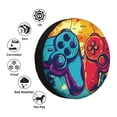 thumbnail image 4 of Gukieu Gaming Print Car Tire Cover, Adjustable Waterproof and Dustproof Tire Protection Cover, Suitable for SUV, Truck, Van-15 inch, 4 of 6