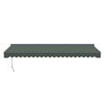 thumbnail image 3 of Semi-Cassette Motorized LED Luxury Patio Awning - 20 x 10 Ft - Forest Green - Moroccan Collection, 3 of 7