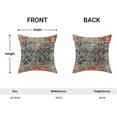 thumbnail image 3 of Turkish Persian Vintage Retro Pillow Covers 20x20 Set of 2 Boho Colorful Style Decorative Throw Pillow Outdoor Linen Square Farmhouse Decor Cushion Cover for Home Couch Sofa, 3 of 6