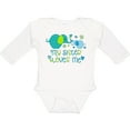 thumbnail image 3 of Inktastic My Sister Loves Me- Cute Elephants Boys or Girls Long Sleeve Baby Bodysuit, 3 of 5