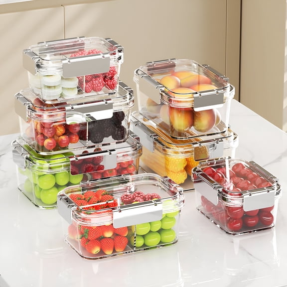 ACDANC 2026 New Glass Meal Prep Containers 3 Compartments,1Pack 36 Oz,Glass Food Storage Containers with Lids,Airtight Lunch Bento Box,Portion Control,Freezer and Microwave Safe,Tupperware Set