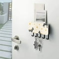 thumbnail image 5 of Wolf Stars Key Holder for Wall Mail Holder Organizer with 5 Key Hooks Wall Mount Key Rack with Shelf, 5 of 6