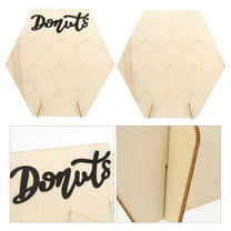 SEWACC Donut Stands Donut Display Stands Wood 2 Sets