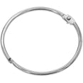 thumbnail image 1 of Metal Shower Curtain Ring, Easy To Open And Close, 20 Pack Silver Drape Ring Buckles For Bathroom, 1 of 4