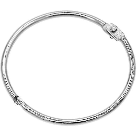 Metal Shower Curtain Ring, Easy To Open And Close, 20 Pack Silver Drape Ring Buckles For Bathroom