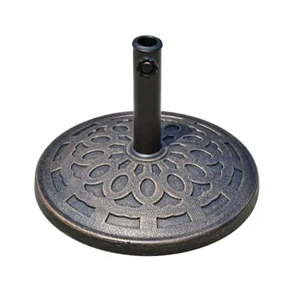 Open Box Four Seasons Courtyard 18" Umbrella Base Fits Up To 2" Umbrella,Bronze