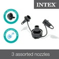 thumbnail image 4 of Intex Premium Quick-Fill 120V AC Electric Air Pump for Air Mattress & Inflatables, 3 Nozzles - Gray/Green, 4 of 11