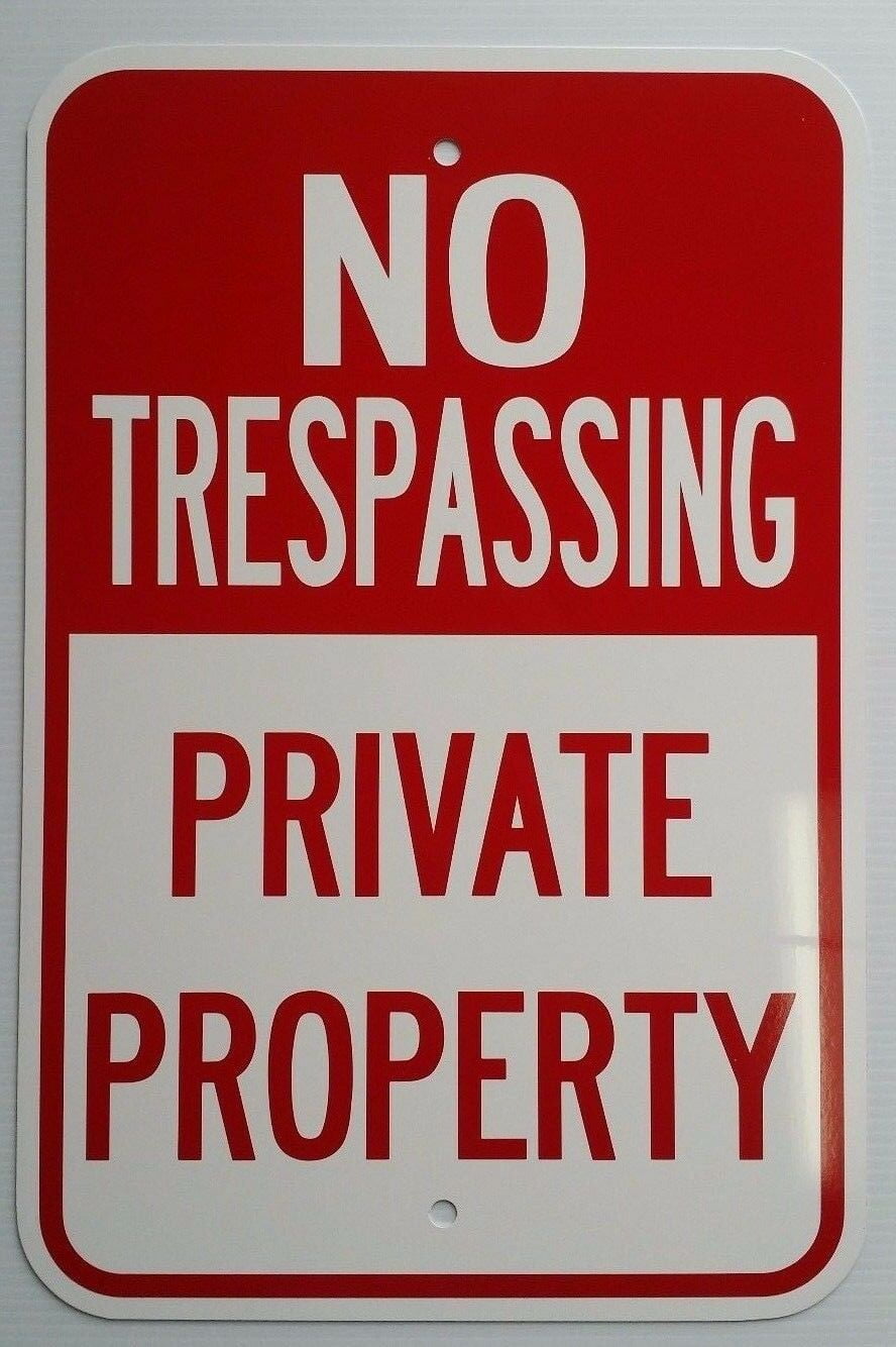 Private Dock No Trespassing Wall Art Novelty Notice Aluminum Metal Sign