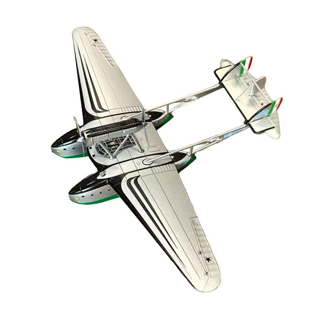 Adorno de avión fundido a presión a escala 1/144 para colección de entusiastas, hidroavión para estantería, mueble de TV, cafetería, sala de estar y b