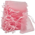 thumbnail image 1 of Paquete de 100 bolsas de organza, 7 x 9 cm, bolsa de regalo de organza, bolsa de joyería, bolsas de boda, bolsas de lavanda, recuerdo de boda, 1 of 5