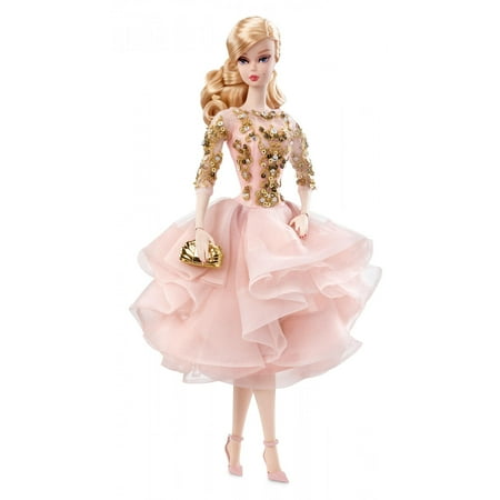 Barbie Collector Barbie Fashion Model Collection Doll Blush & Gold Cocktail Dress