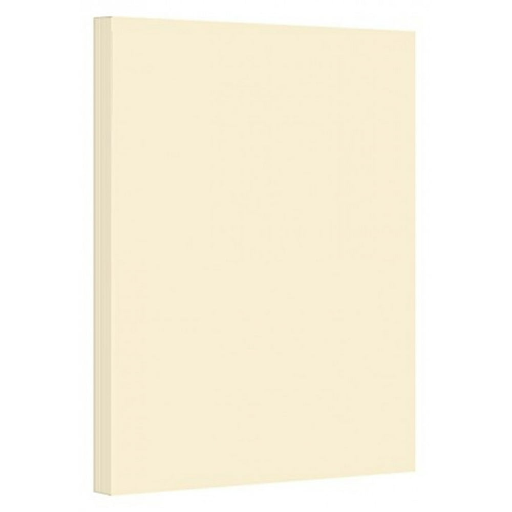 Warm White Smooth Card Stock, Cream Color 8.5 x 11 Inches 50 Sheets
