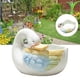 thumbnail image 1 of Macetas con forma de cisne, macetas suculentas de cerámica blanca moderna de cisne pequeño, bonsái de plantas para escritorios, , decorac Escribe un, 1 of 8