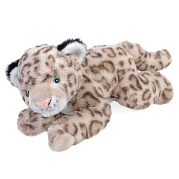 Wild Republic EcoKins Snow Leopard Stuffed Animal 12 inch, Eco Friendly Gifts for Kids, Plush Toy, Handcrafted Using 16 Recycled Plastic Water Bottles