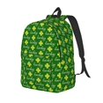thumbnail image 1 of Disketp Happy St. Patrick's Day print Canvas Backpack Lightweight Travel Daypack Student Rucksack Laptop Backpack-, 1 of 5