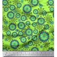 thumbnail image 1 of Soimoi Poly Georgette Fabric Floral & Damask Ethnic Printed Fabric 1 Yard 52 Inch Wide, 1 of 3