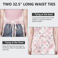 thumbnail image 6 of Pioneer Flower Floral Print Pattern Apron for Women and Men, Cotton Linen Waterproof with Pockets, Adjustable, 33x27 Inch for Kitchen, Gardening, BBQ, Salon, 6 of 6