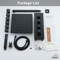 thumbnail image 5 of Boyel Living Luxury Shower System Wall Mount 3 Function 12" Thermostatic Rainfall Shower Bathroom Faucets with 6 Body Spray Jets,Matte Black, 5 of 8