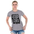 thumbnail image 4 of Jesus is my Lord and Savior Faith Womens Slim Fit Graphic Tee Brisco Brands S, 4 of 5