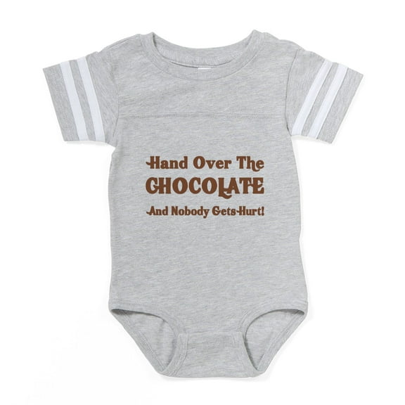 CafePress - Hand Over The Chocolate - Cute Infant Baby Football Bodysuit