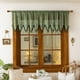 thumbnail image 4 of Cenefa para Ventana, Cortina Decorativa con Borlas, Diseño de Hojas Bordadas, Tela de Poliéster Transparente, 140 x 60 cm para Decoración de Cocina, Baño, Sala de Estar, 4 of 6