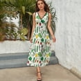 thumbnail image 3 of Veggies Dress Fashion Boho Beach Long Dresses Female Party Printed Maxi Dress, 3 of 9