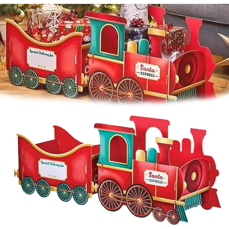 Christmas Train for Presents, Santa Express Train Gift Box, Santa