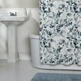 thumbnail image 2 of Watercolor Botanical Woven Textured Fabric Shower Curtain, 70" x 72", 2 of 5