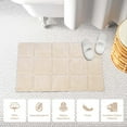 thumbnail image 6 of Superior Non-Slip Washable Bath Rug Set, 20" x 30", 24" x 36", Ivory, 6 of 13