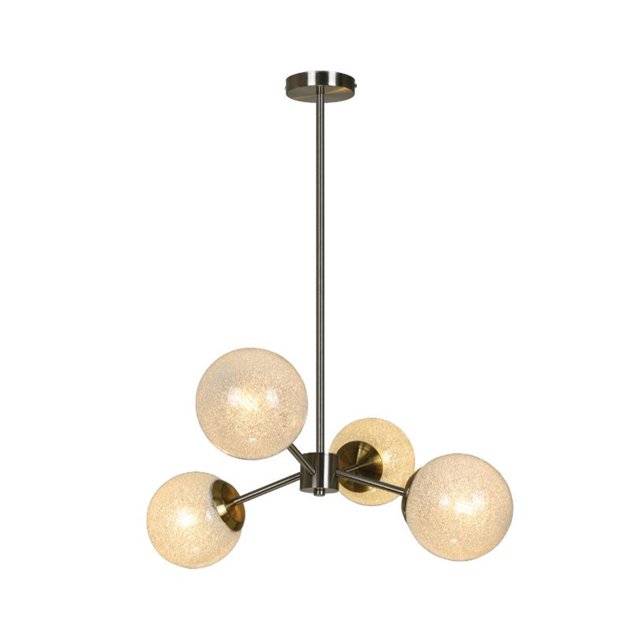Xtricity - 4-Light Pendant, 22.4'' Width, From the Bohannon Collection, Silver