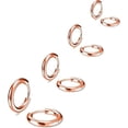 thumbnail image 5 of Nmkwnr 7 Pairs Lightweight Hoop Earrings 316L Stainless Steel Hoop Earrings for Women Men, Rose Gold, 5 of 5