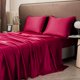 thumbnail image 4 of Paquete de 2 fundas de almohada para cuerpo de satén refrescante | Estuche largo de terciopelo suave y transpirable para durmientes calientes y sudores nocturnos | Comodidad para todas las, 4 of 6