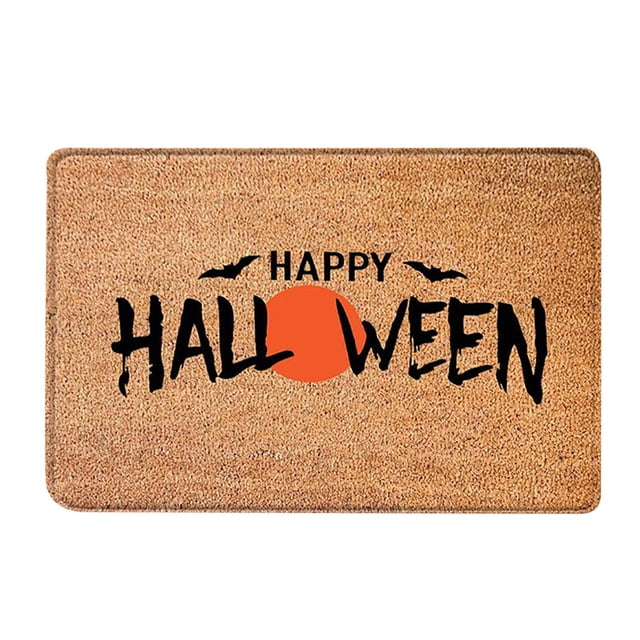 Birdeem Halloween Rug,In Front of the Door Rug,Super Absorbent Quick Dry, Rubber Backing Non Slip,Washable Super Soft Non Slip Bathtub Carpet, Plush Bath Bedroom(16X24)